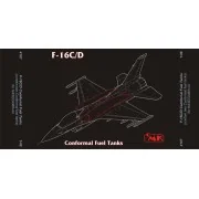 F-16C/D Conformal Fuel Tanks für Hasegawa-Bausatz - CMK 129-4187