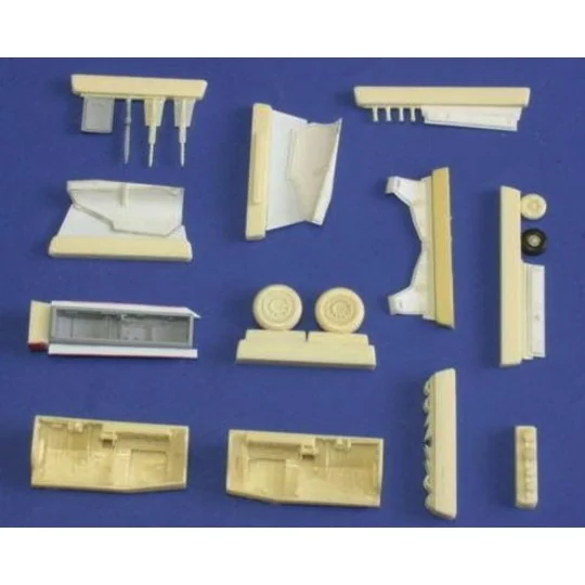 JAS-39D Gripen untercarriage für Italeri Bausatz, 1/48 - CMK 129-4196 JAS-39D Gripen untercarriage für Italeri Bausatz, 1/48 - CMK 129-4196