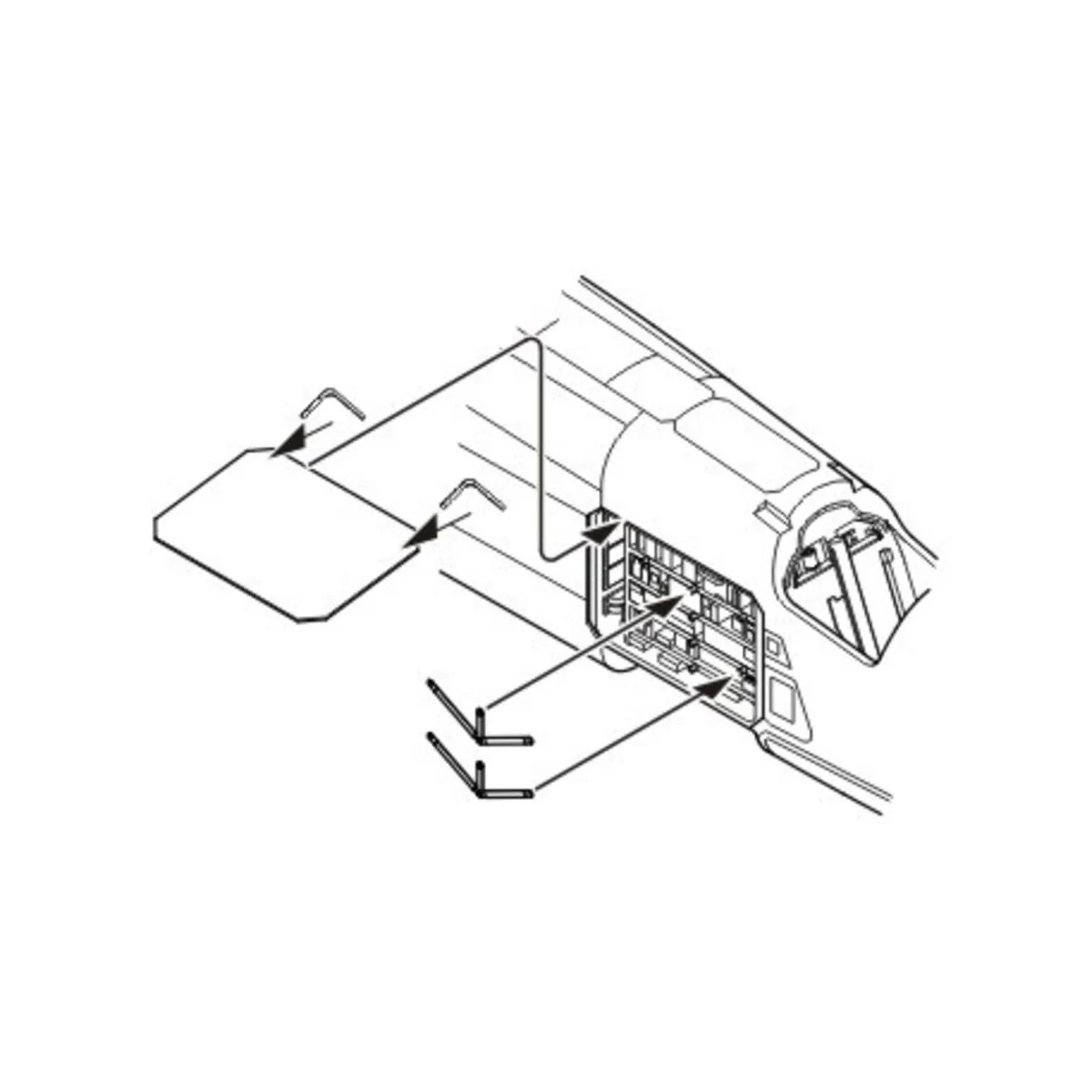 TSR-2 Electronic Bay für Airfix Bausatz, 1/48 - CMK 129-4221 TSR-2 Electronic Bay für Airfix Bausatz, 1/48 - CMK 129-4221