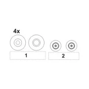 TSR-2 Wheels Set für Airfix Bausatz - CMK 129-4229