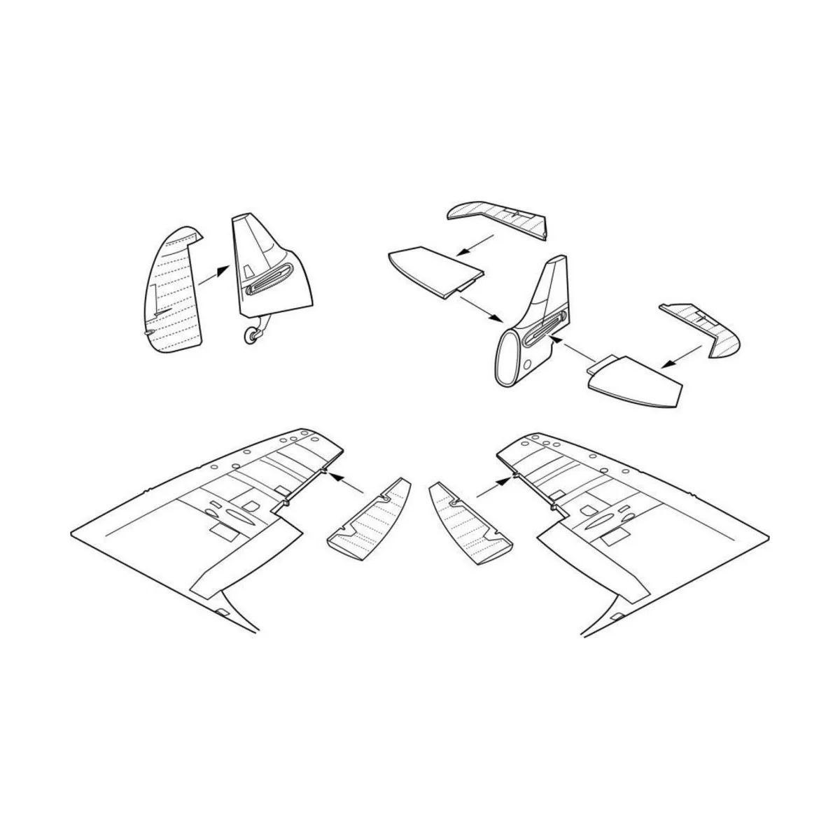 Spitfire Mk.I Control surfaces set (TAM), 1/48 - CMK 129-4265 Spitfire Mk.I Control surfaces set (TAM), 1/48 - CMK 129-4265