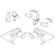 Spitfire Mk.I Control surfaces set (TAM) - CMK 129-4265