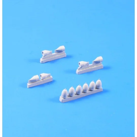 WWII Soviet Bombs FAB 100kg (6pcs), 1/48 - CMK 129-4270 WWII Soviet Bombs FAB 100kg (6pcs), 1/48 - CMK 129-4270