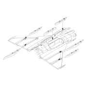 JAS-39C Gripen-Correction Wing racks - CMK 129-4304