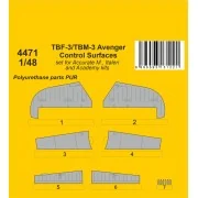 TBF-3/TBM-3 Avenger Control Surfaces - CMK 129-4471