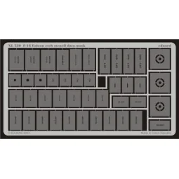 F-16 Falcon etch stencil data mask - Eduard Accessories XL520