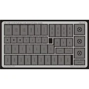 F-16 Falcon etch stencil data mask - Eduard Accessories XL520