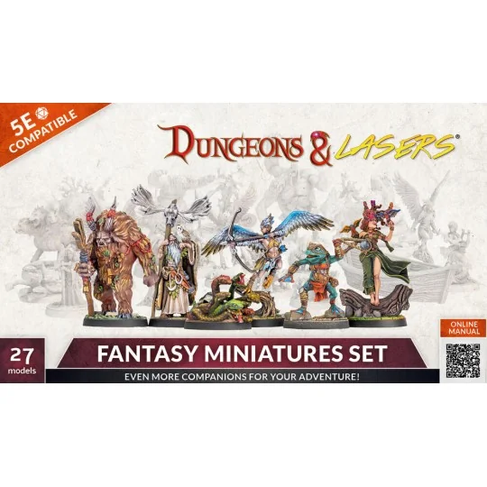 Dungeons & Lasers Miniatures: FANTASY MINIATURES SET - Archon Studi...