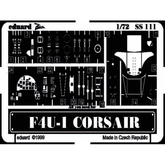 F4U-1 Corsair - Eduard Accessories SS111