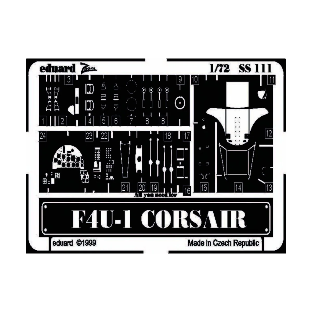 F4U-1 Corsair, 1/72 - Eduard Accessories SS111
