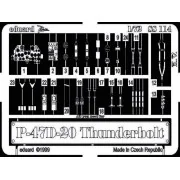 P-47D-20 Thunderbolt für Academy Bausatz - Eduard Accessories SS114