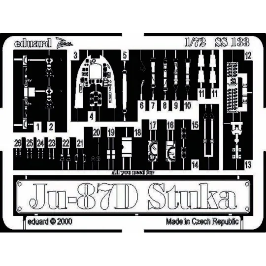 Ju-87D Stuka - Eduard Accessories SS133