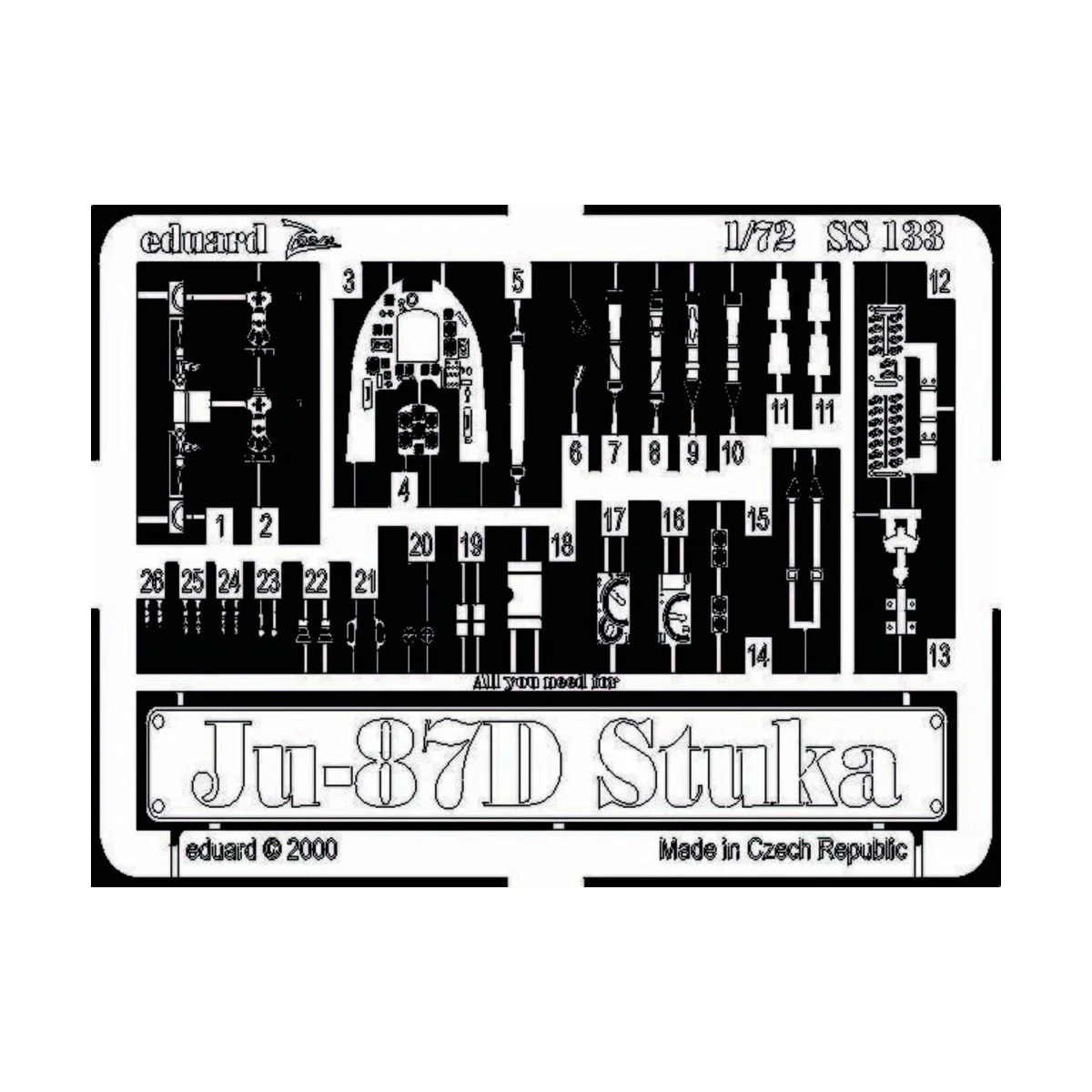 Ju-87D Stuka - Eduard Accessories SS133