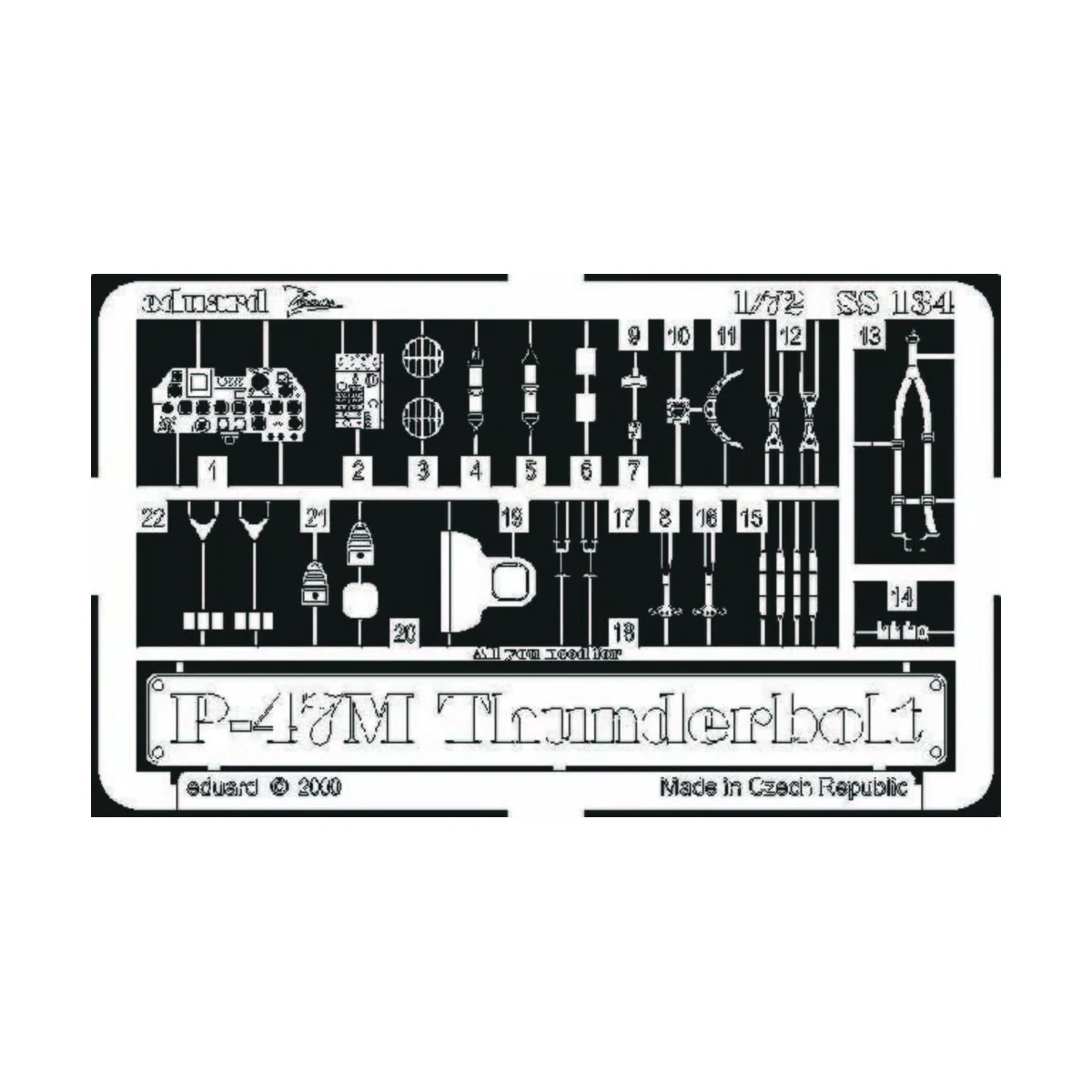P-47M Thunderbolt, 1/72 - Eduard Accessories SS134