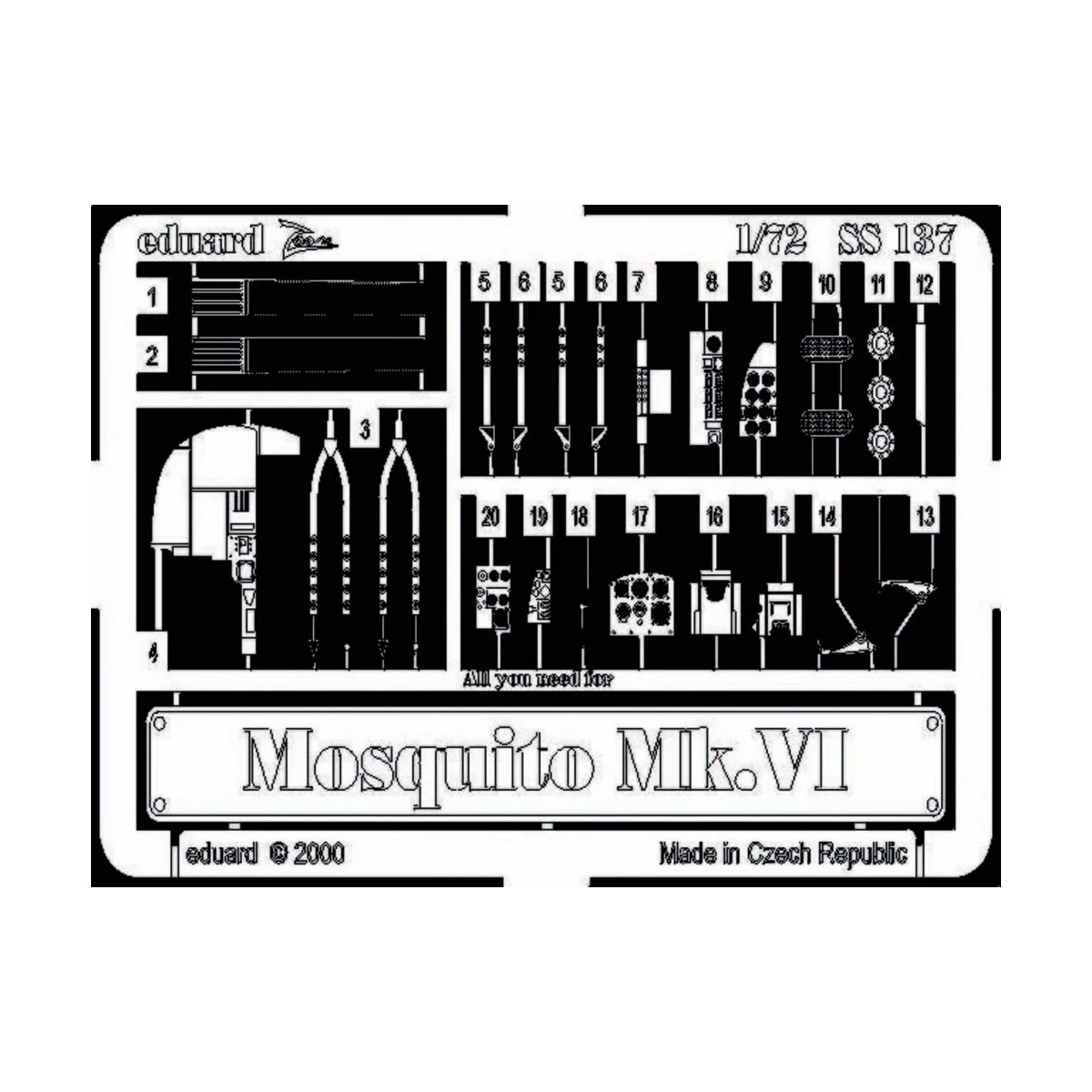 DH.98 Mosquito Mk.VI - Eduard Accessories SS137