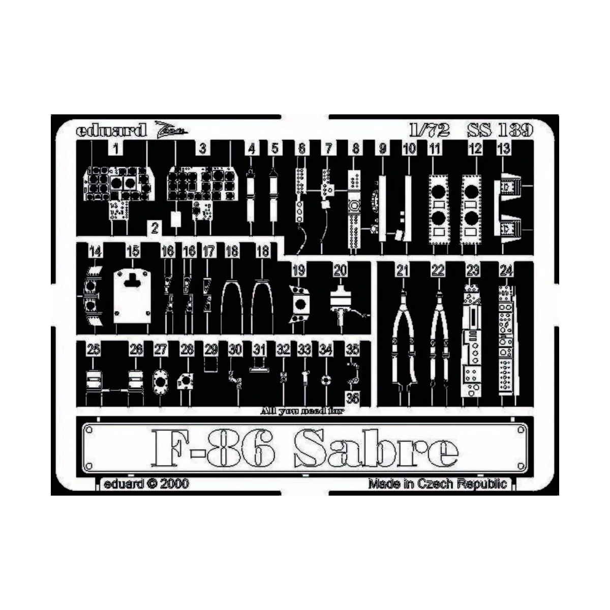 F-86 - Eduard Accessories SS139