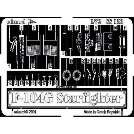 F-104G Starfighter - Eduard Accessories SS153