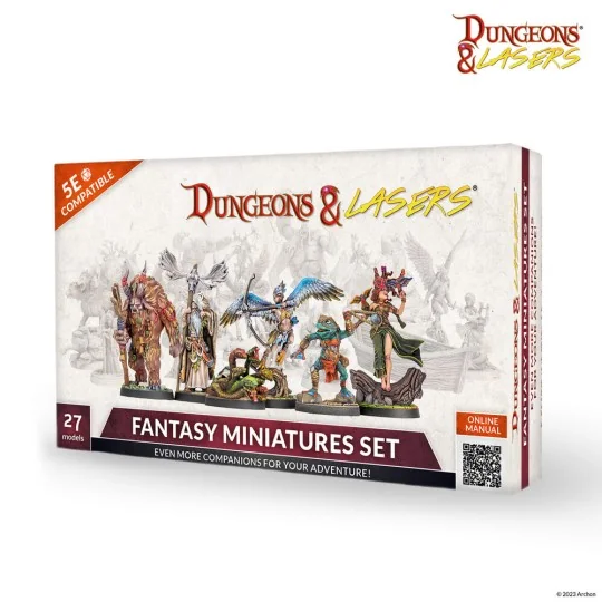 Dungeons & Lasers Miniatures: FANTASY MINIATURES SET - Archon Studi...