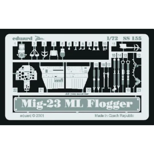 MiG-23 ML Flogger, 1/72 - Eduard Accessories SS155