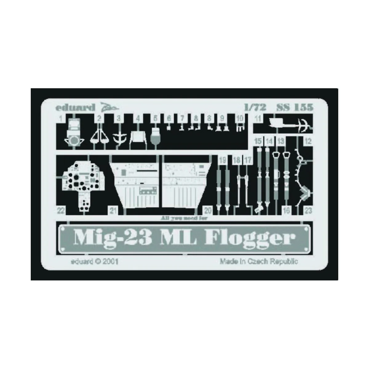 MiG-23 ML Flogger, 1/72 - Eduard Accessories SS155