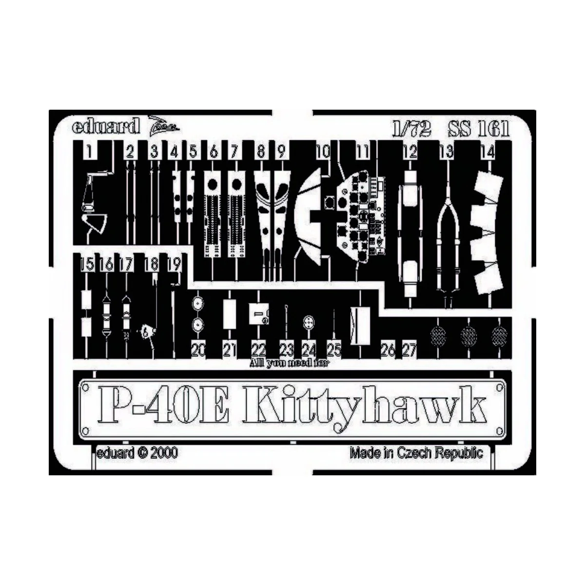 P-40E Kittyhawk - Eduard Accessories SS161