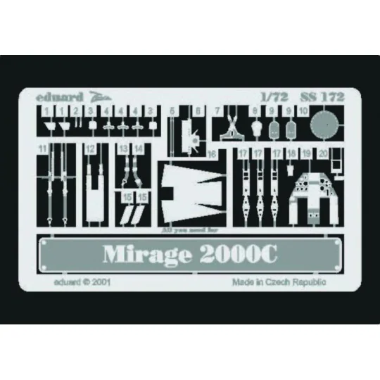 Mirage 2000C, 1/72 - Eduard Accessories SS172