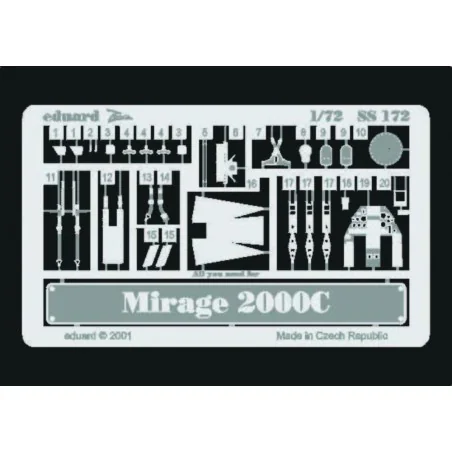Mirage 2000C, 1/72 - Eduard Accessories SS172