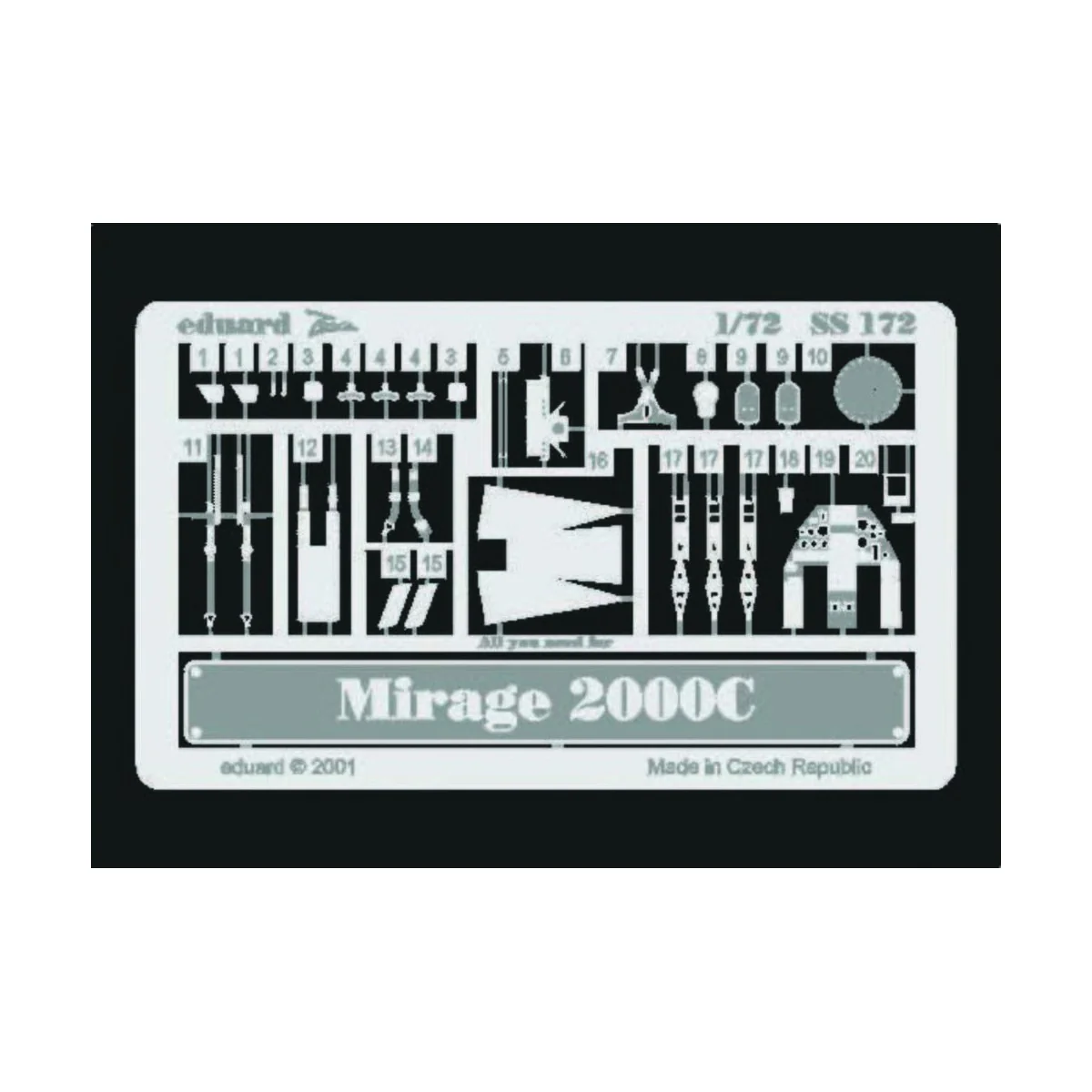 Mirage 2000C - Eduard Accessories SS172