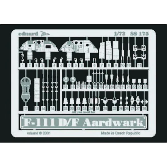 F-111D/F Aardvark, 1/72 - Eduard Accessories SS175