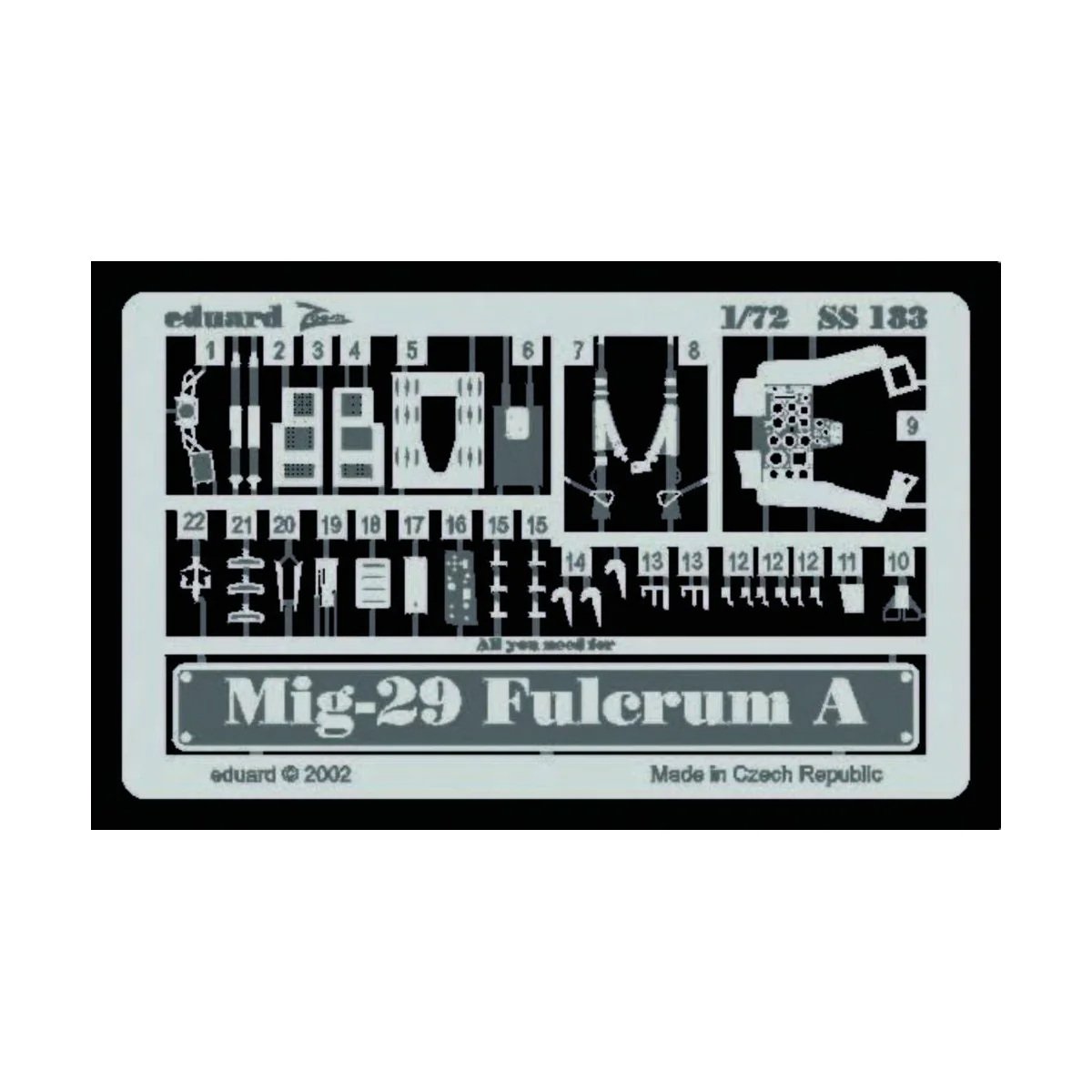MiG-29 Fulcrum A, 1/72 - Eduard Accessories SS183
