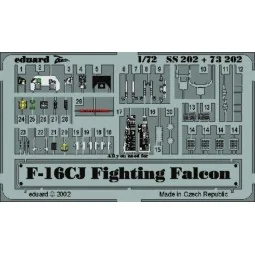 F-16CJ Fighting Falcon, 1/72 - Eduard Accessories SS202