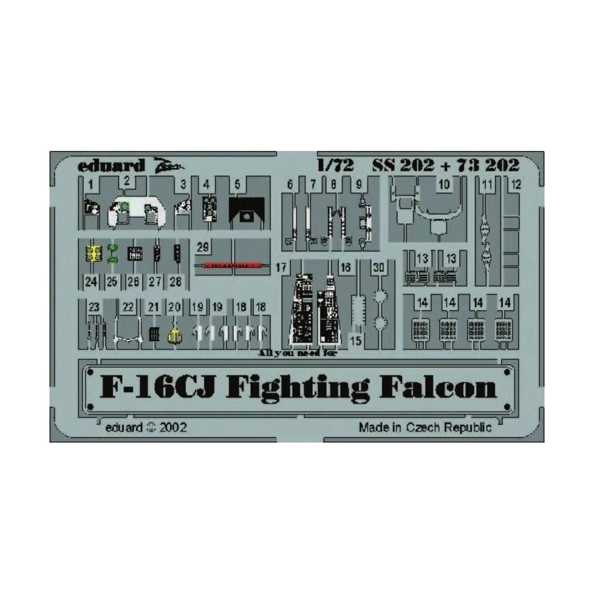 F-16CJ Fighting Falcon - Eduard Accessories SS202