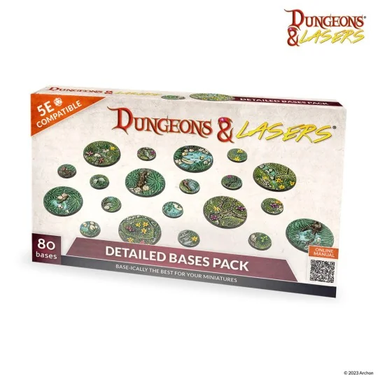 Dungeons & Lasers Miniatures: DETAILED BASES PACK - Archon Studio D...