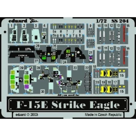 F-15E Strike Eagle, 1/72 - Eduard Accessories SS204