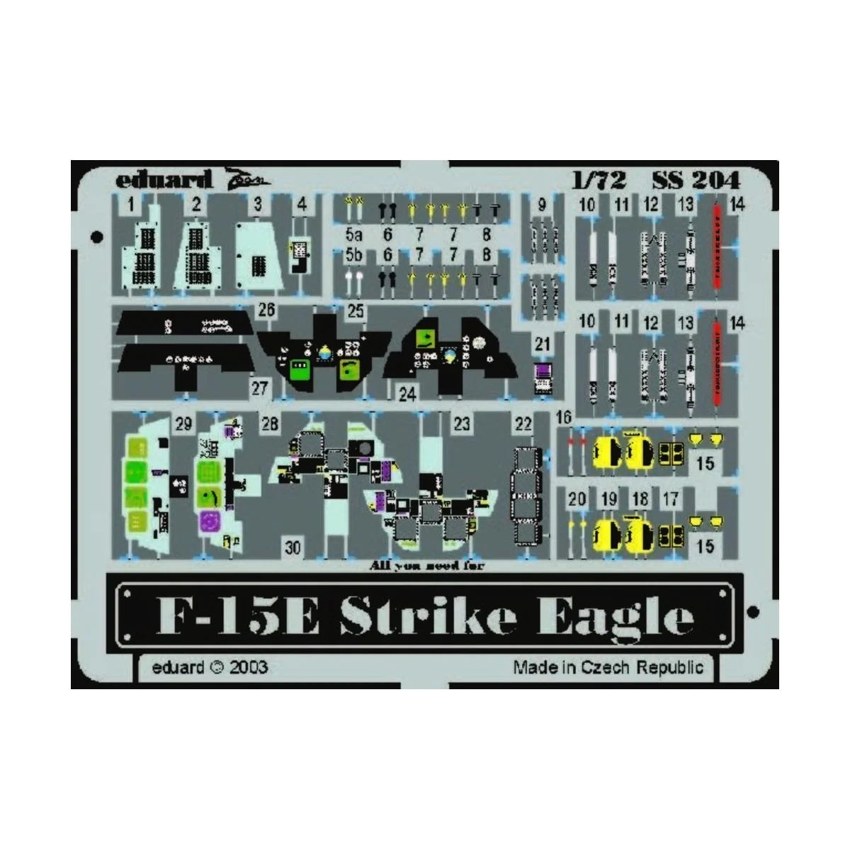 F-15E Strike Eagle, 1/72 - Eduard Accessories SS204