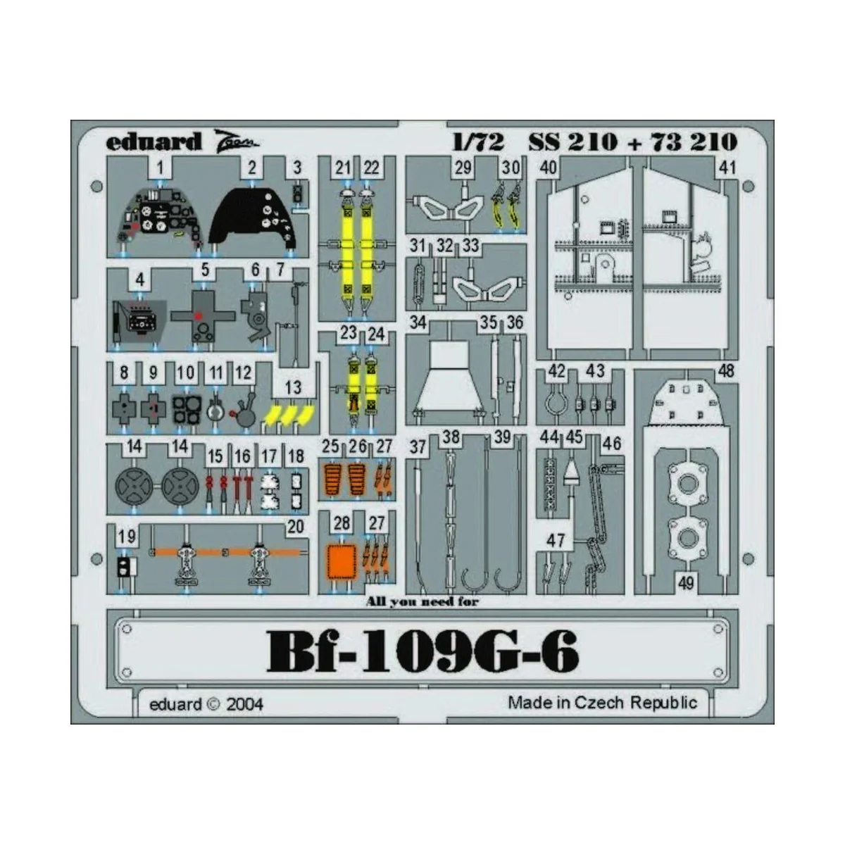 Bf-109G-6 - Eduard Accessories SS210