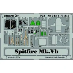 Spitfire Mk.Vb, 1/72 - Eduard Accessories SS213