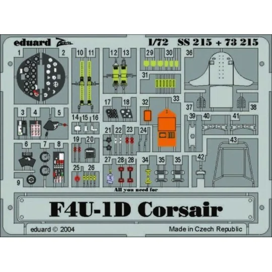F4U-1D Corsair - Eduard Accessories SS215