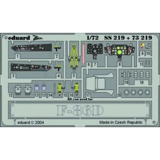 F-86D Sabre Dog - Eduard Accessories SS219