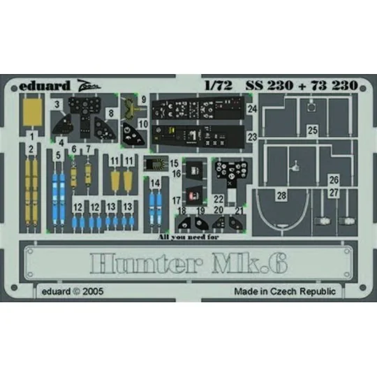 Hunter Mk.6 für Revell Bausatz - Eduard Accessories SS230