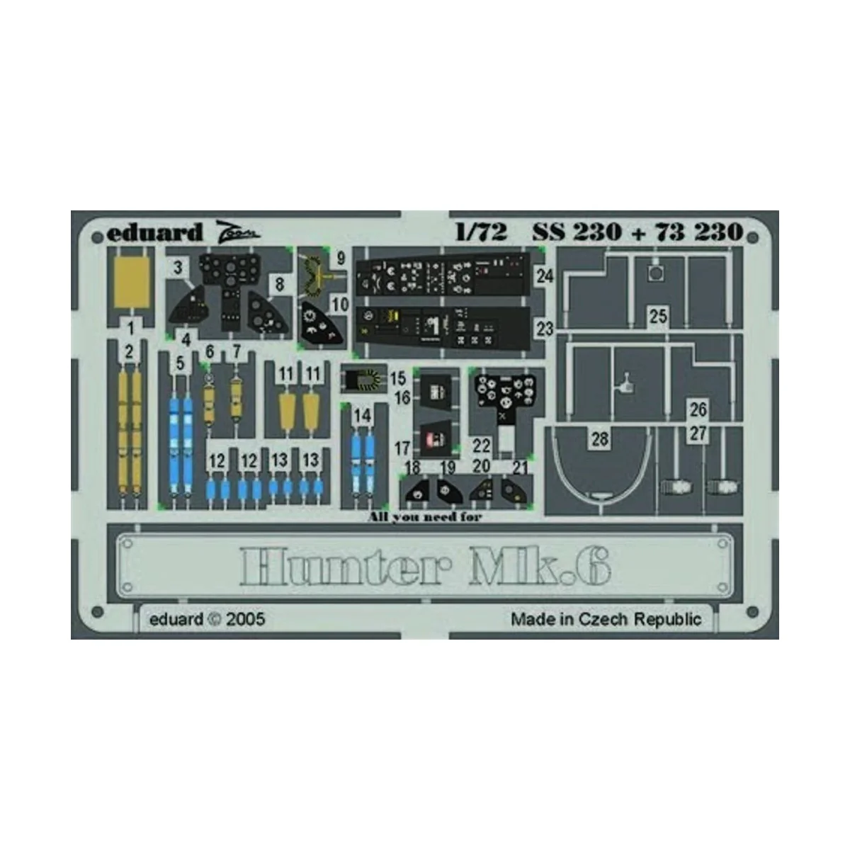 Hunter Mk.6 für Revell Bausatz, 1/72 - Eduard Accessories SS230