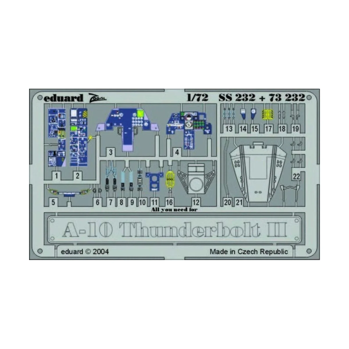 A-10 Thunderbolt II, 1/72 - Eduard Accessories SS232
