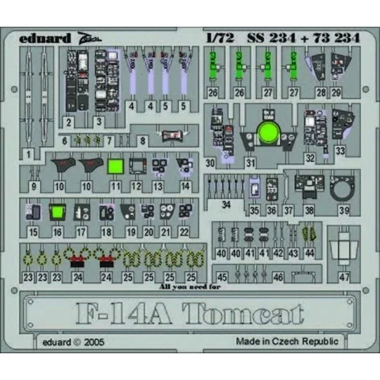 F-14A Tomcat - Eduard Accessories SS234
