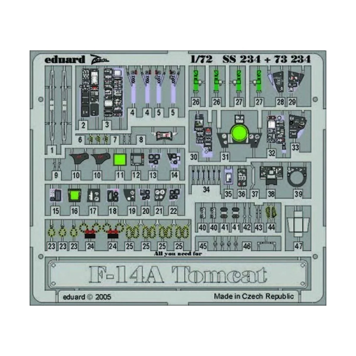F-14A Tomcat - Eduard Accessories SS234