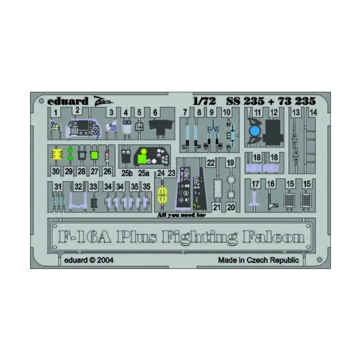 F-16A Plus Fighting Falcon Plus - Eduard Accessories SS235