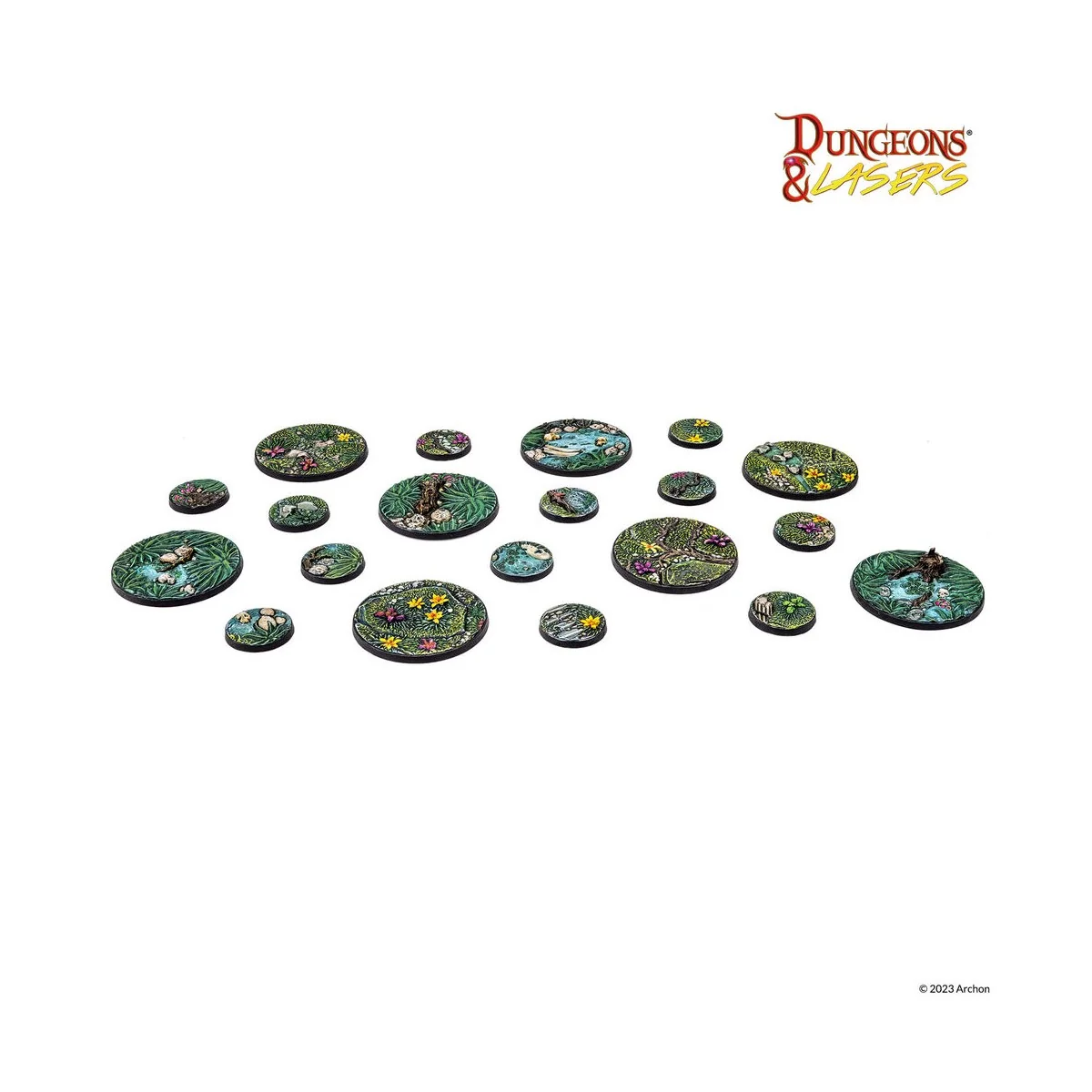 Dungeons & Lasers Miniatures: DETAILED BASES PACK - Archon Studio D...