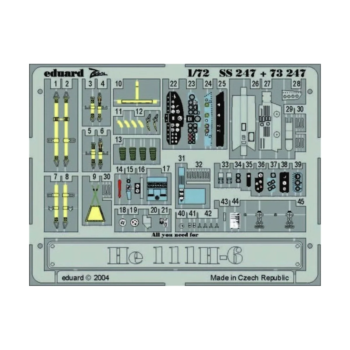 Heinkel He 111 H-6 - Eduard Accessories SS247
