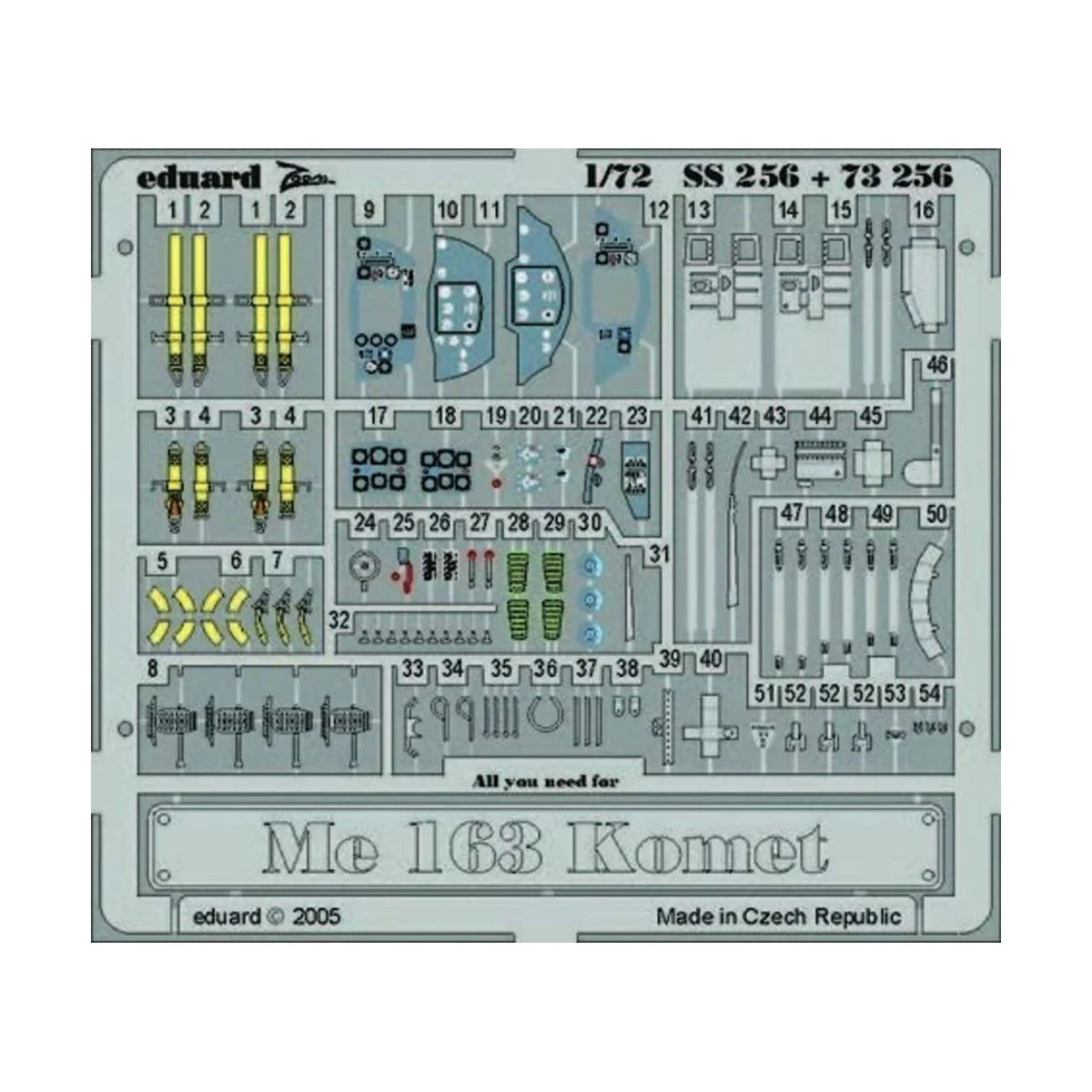 Me 163 Komet, 1/72 - Eduard Accessories SS256