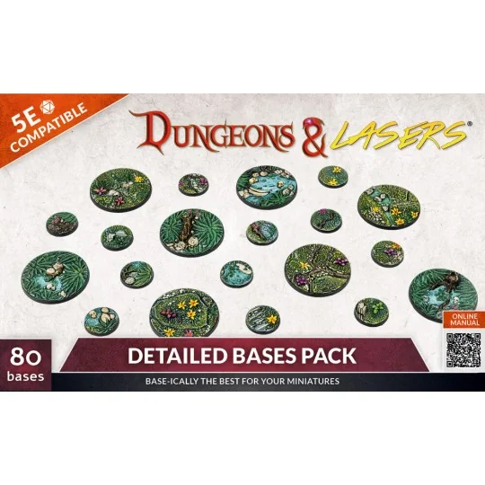 Dungeons & Lasers Miniatures: DETAILED BASES PACK - Archon Studio D...
