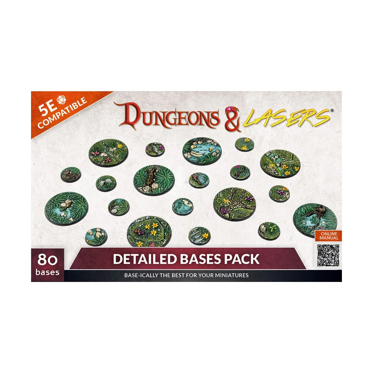 Dungeons & Lasers Miniatures: DETAILED BASES PACK - Archon Studio D...